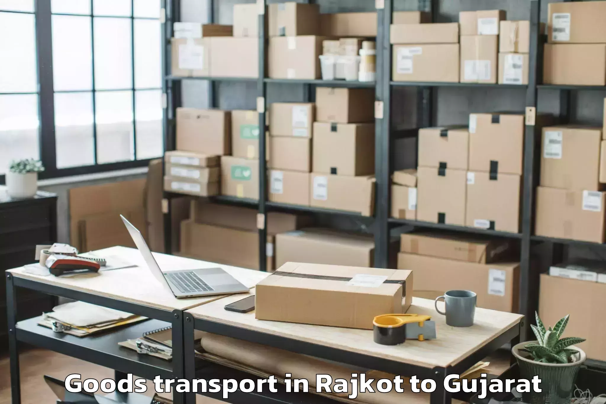 Affordable Rajkot to Indrashil University Rajpur Goods Transport